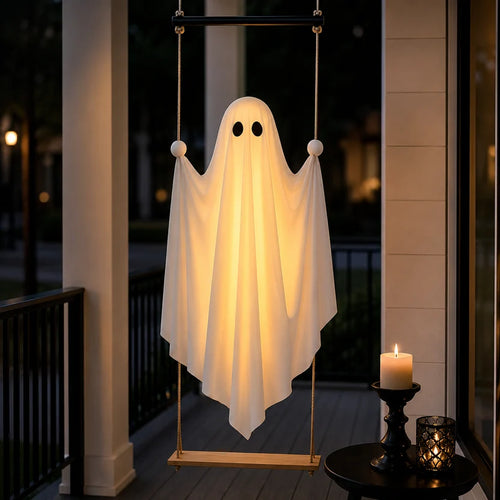 Lighted Swing Ghost Halloween Decor | Limited Time Special Offer，Hurry Before Halloween！