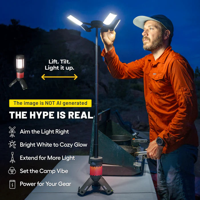 Rover Camping Light X | 5-in-1 Extendable Magnetic Outdoor Lantern With Power Bank