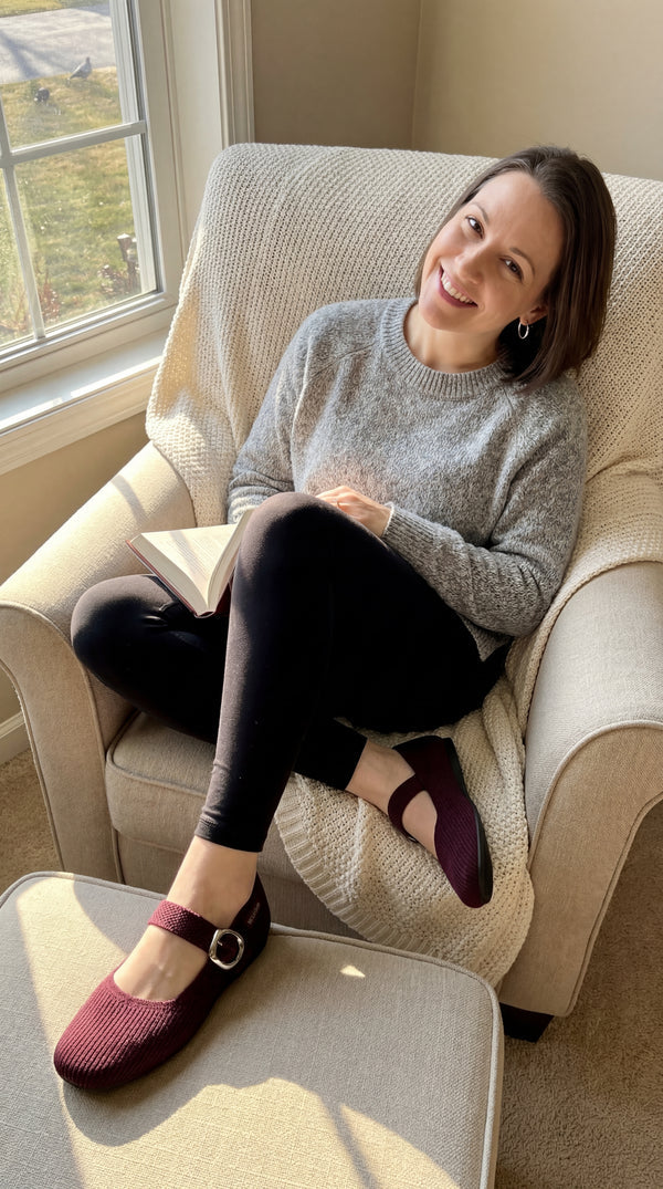 Limited Time Buy 1 Get 1 FREE｜Wide-Toe Healthy Mary Jane Comfort Flats