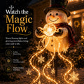 🎄50% OFF🔥 Snowman Magic -Flowing Snowflake LED Christmas Garden Light❄️