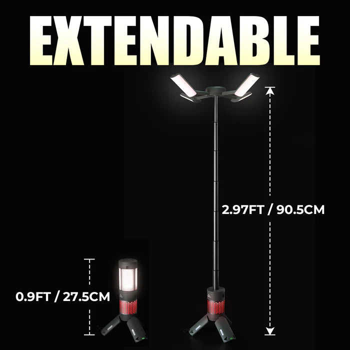 Rover Camping Light X | 5-in-1 Extendable Magnetic Outdoor Lantern With Power Bank