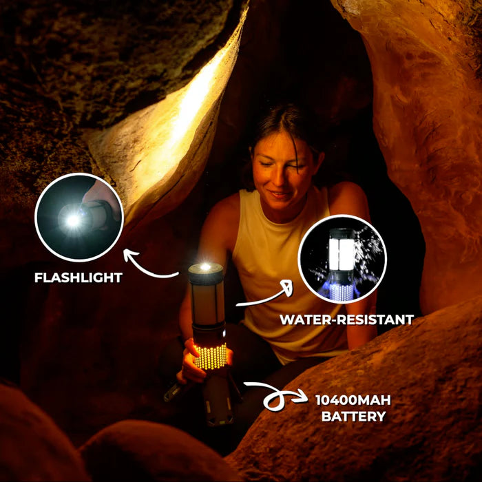 Rover Camping Light X | 5-in-1 Extendable Magnetic Outdoor Lantern With Power Bank
