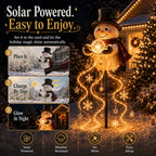 🎄50% OFF🔥 Snowman Magic -Flowing Snowflake LED Christmas Garden Light❄️