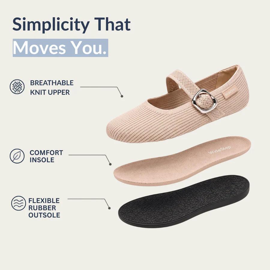 Limited Time Buy 1 Get 1 FREE｜Wide-Toe Healthy Mary Jane Comfort Flats