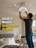 Limited‑Time Discount! 2‑in‑1 Ceiling Fan Light, Light & Cooling In One Unit