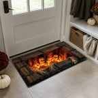 3D Optical Illusion Halloween Skeleton Crypt Doormat Spooky Skull Halloween Porch Decor