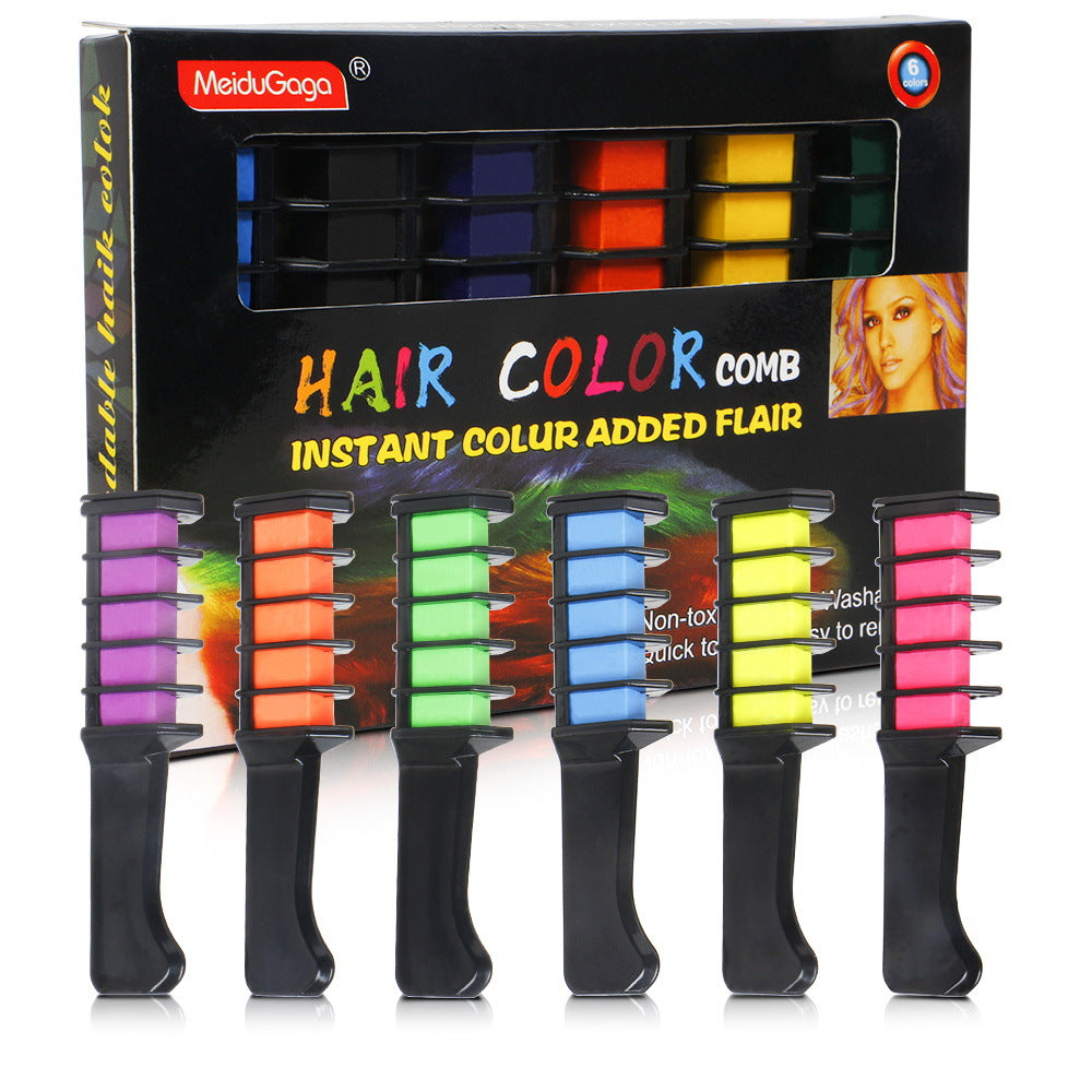 BOGO FREE |Ten Colors Temporary Hair Chalk Comb Set, Washable Temporary Hair Color for Parties & Cosplay