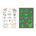 👻 Glow Halloween Temporary Tattoos 🦇 Kids Waterproof Body Stickers Flash Sale
