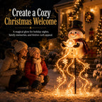 🎄50% OFF🔥 Snowman Magic -Flowing Snowflake LED Christmas Garden Light❄️