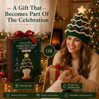 🎄 Light Up Christmas Tree Crochet Hat DIY Kit ✨ Handmade Knit Holiday Hat for Party Photo ⏳ Limited Time Discount!