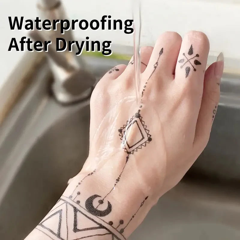 🔥 BOGO FREE！Metallic Temporary Tattoo Pen Set, Long Lasting Waterproof Body Tattoo Markers