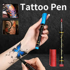 🔥 BOGO FREE！Metallic Temporary Tattoo Pen Set, Long Lasting Waterproof Body Tattoo Markers