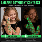 👻 Glow Halloween Temporary Tattoos 🦇 Kids Waterproof Body Stickers Flash Sale
