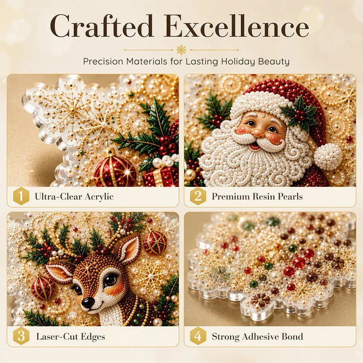 🎄 LIMITED-TIME 50% OFF! ✨ Christmas DIY Painting Hanging Ornaments Set – Pearl Shine, Fun Craft, Festive Decor ✨