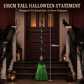 🕷️ Hot Sale! Spooky LED Light Up Witch Broom Haunted House Halloween Decor