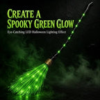 🕷️ Hot Sale! Spooky LED Light Up Witch Broom Haunted House Halloween Decor